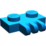 Lego destička 1x2 se spojkou se třemi prsty, modrá (4112883, 4239013)